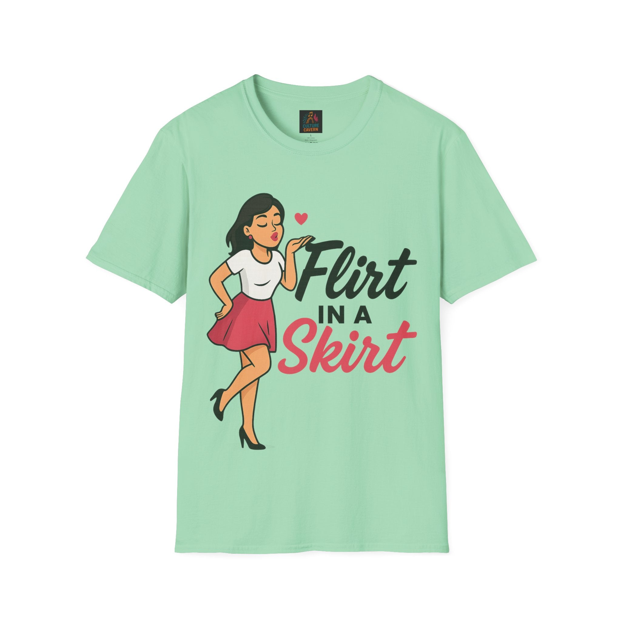 Flirt In A Skirt Graphic T-shirt