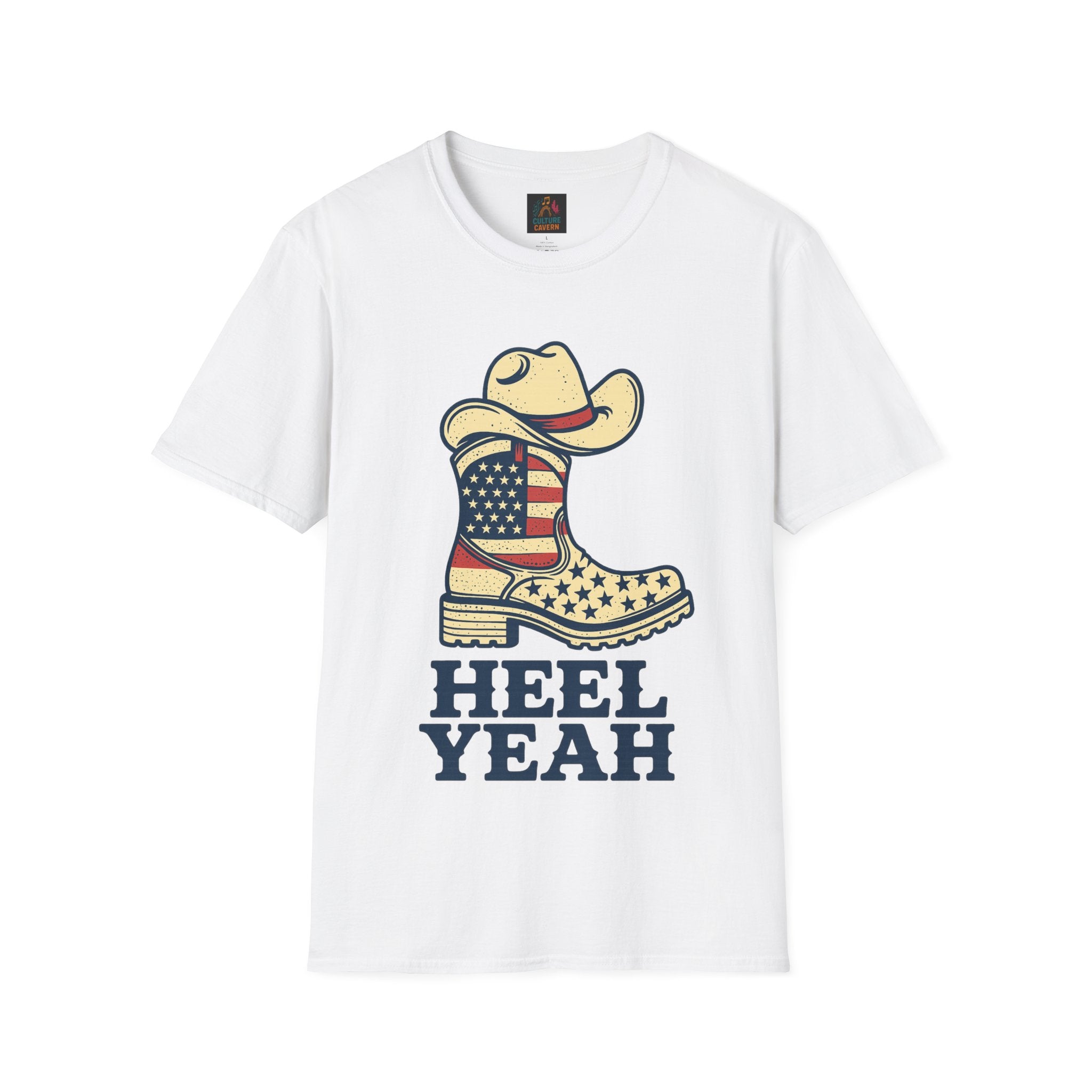 Heel Yeah! - Unisex Cowboy Western Patriotic T-shirt