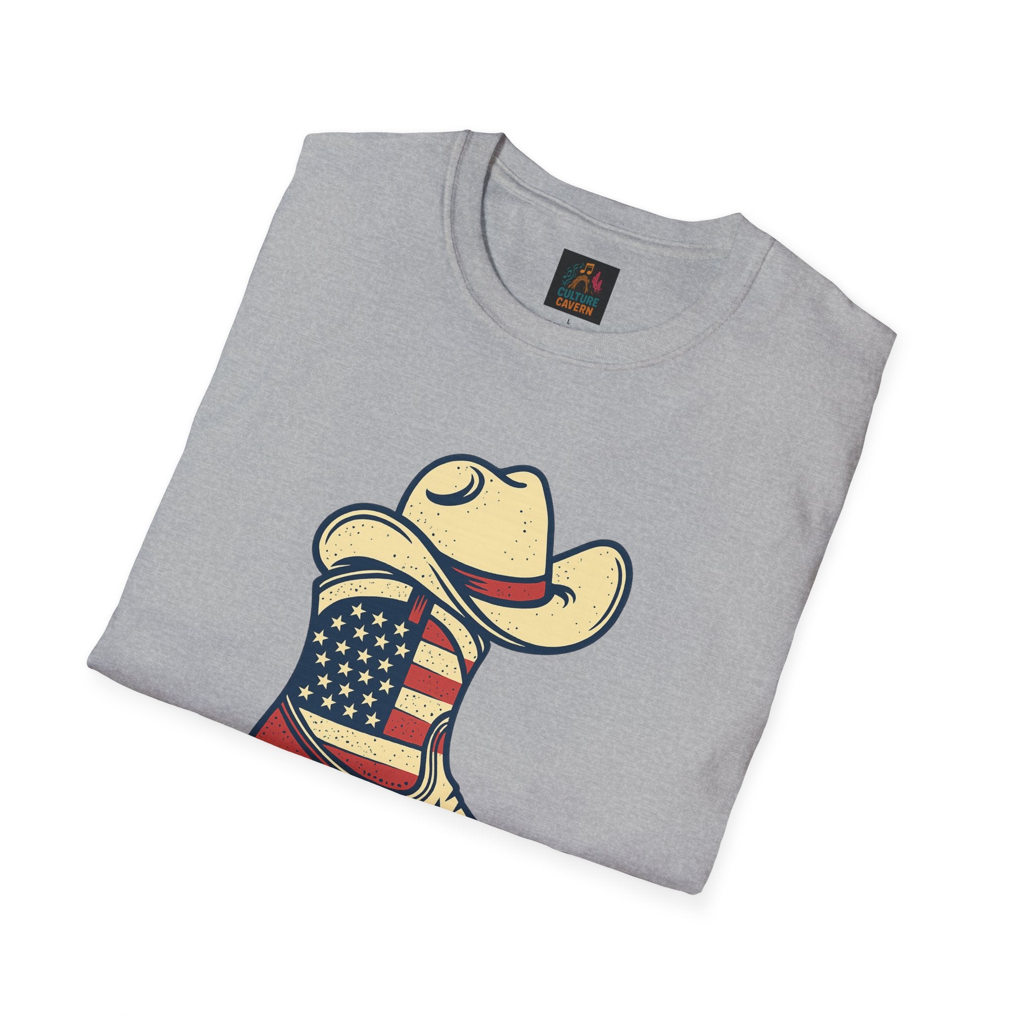 Heel Yeah! - Unisex Cowboy Western Patriotic T-shirt