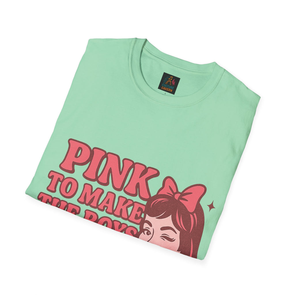 Pink to Make the Boys Wink T-Shirt, Cute Graphic Tee, Casual Wear, [...]
