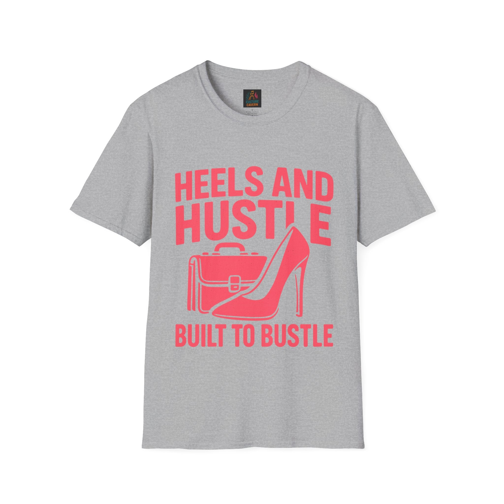 Hustle T-Shirt for Ambitious Women, Heels and Hustle Tee, Casual Wear, [...]