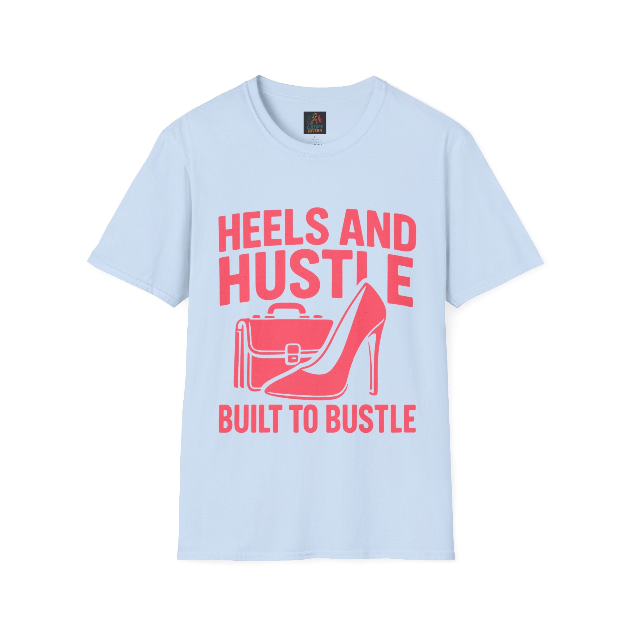 Hustle T-Shirt for Ambitious Women, Heels and Hustle Tee, Casual Wear, [...]