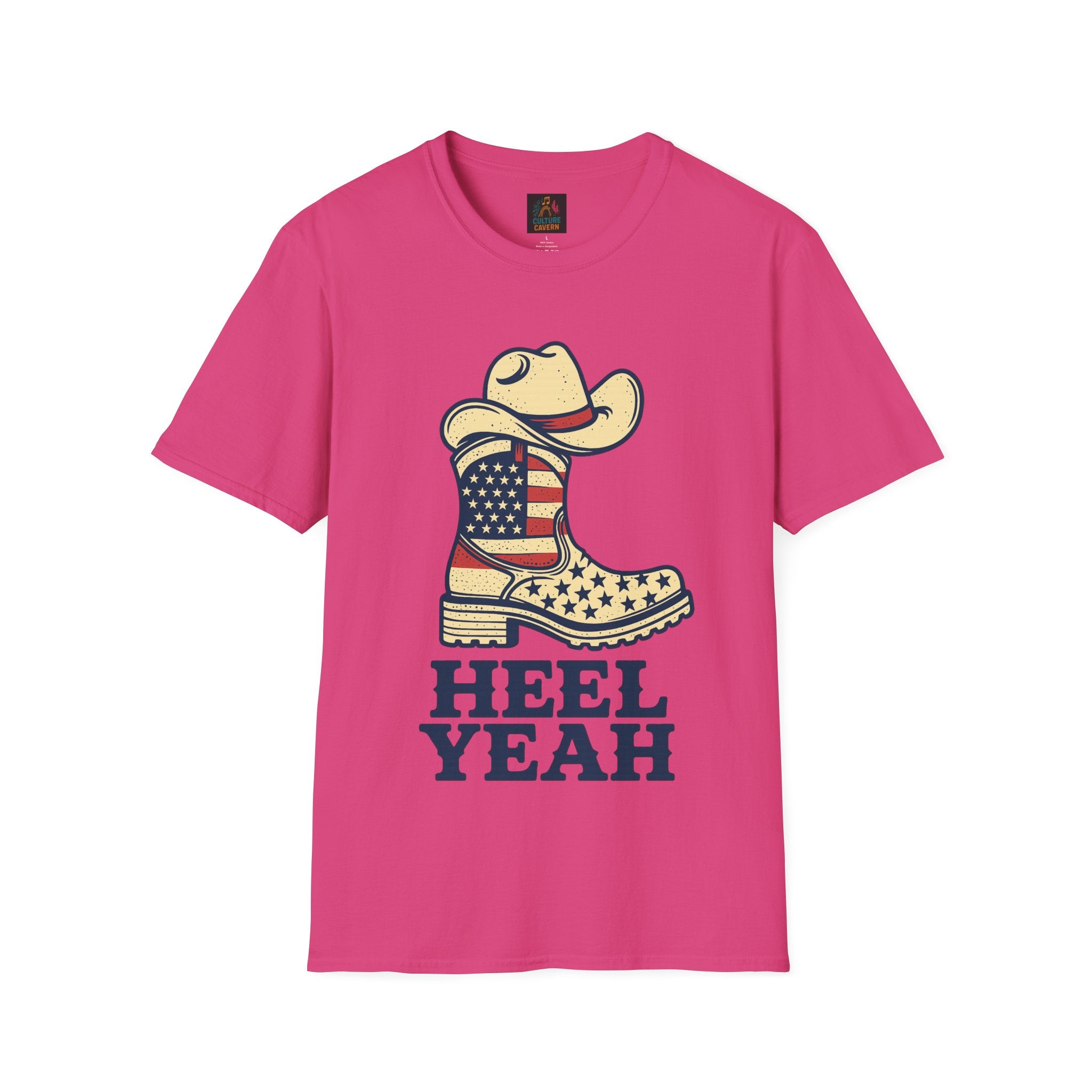 Heel Yeah! - Unisex Cowboy Western Patriotic T-shirt
