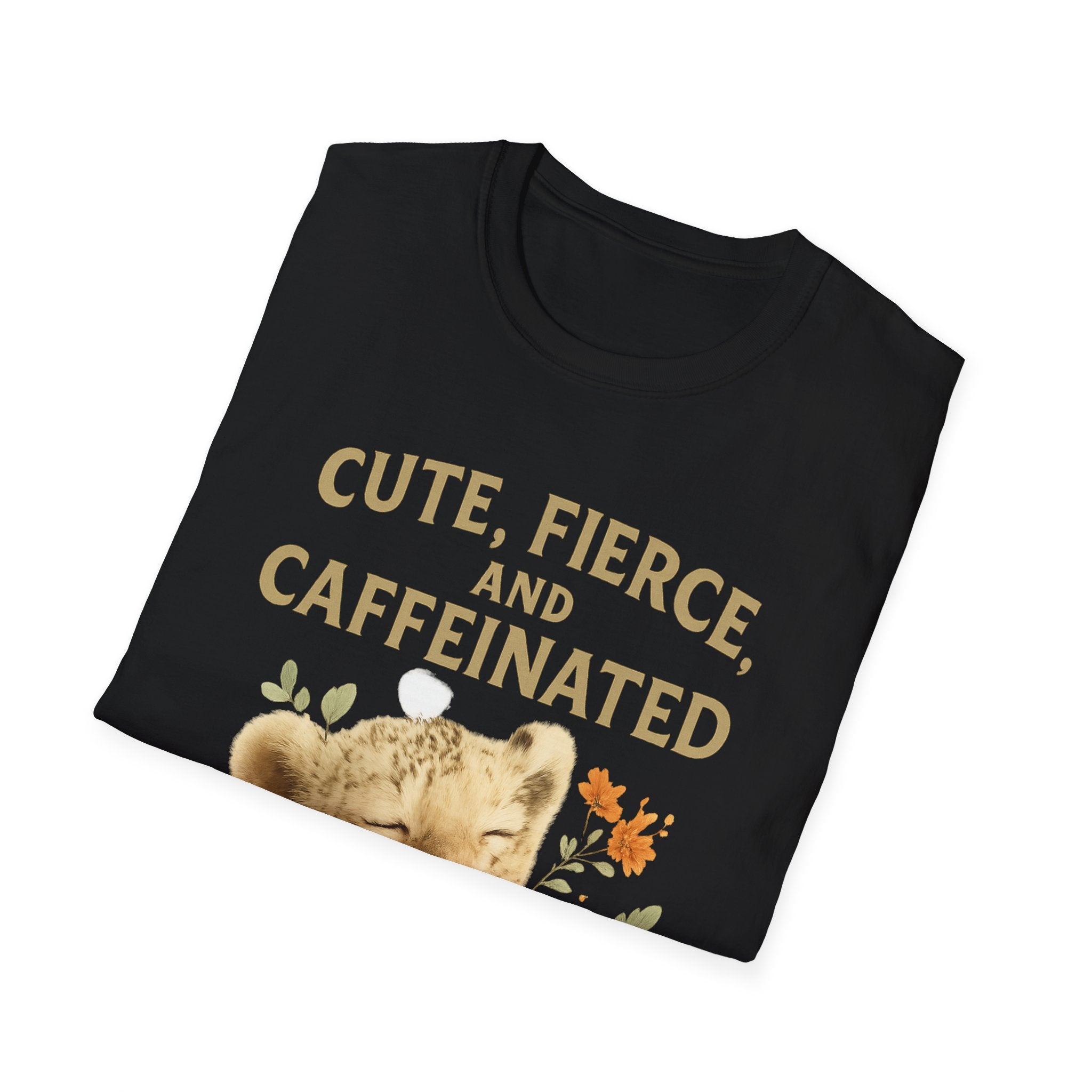 Cute Fierce Caffeinated, Lion Cub T-Shirt