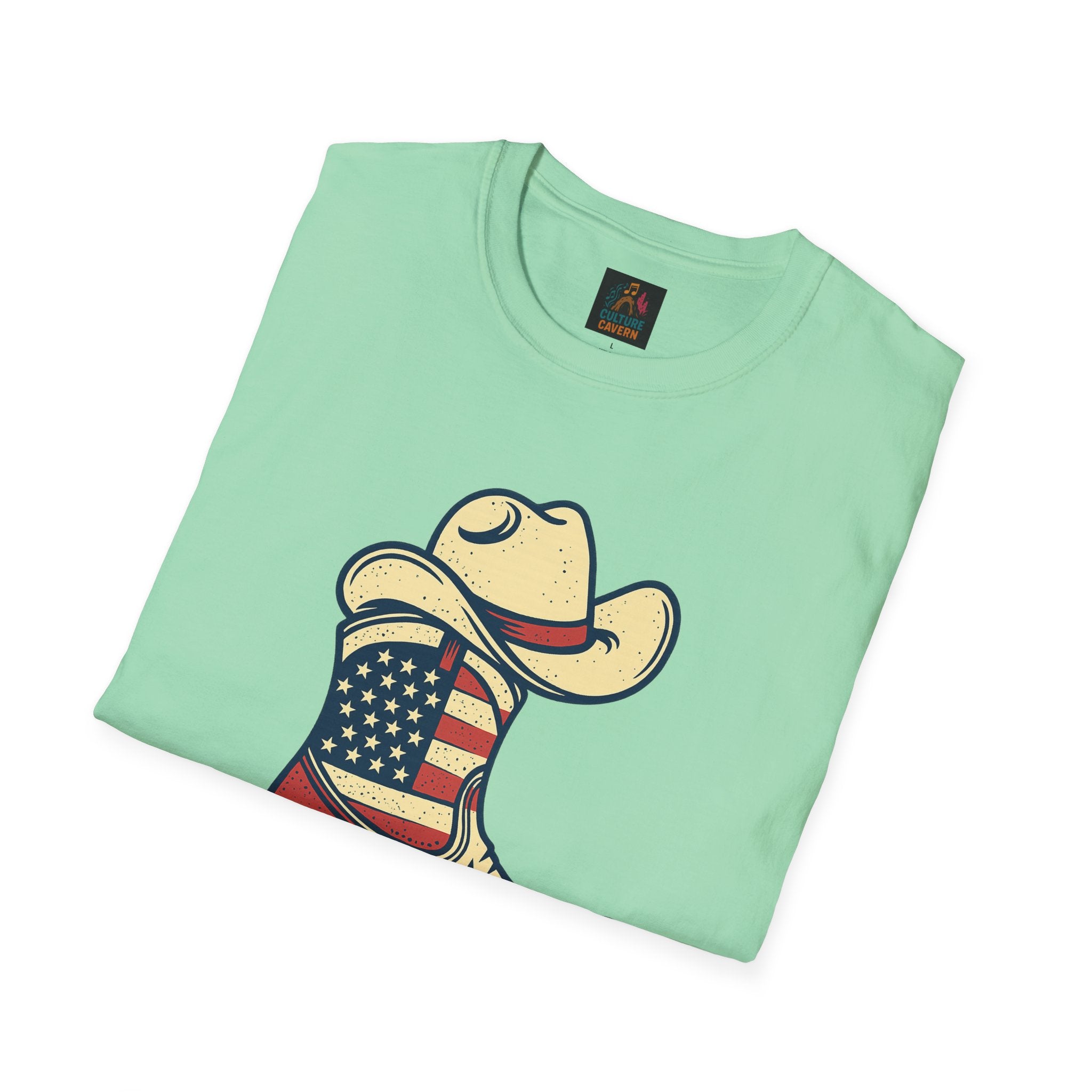 Heel Yeah! - Unisex Cowboy Western Patriotic T-shirt