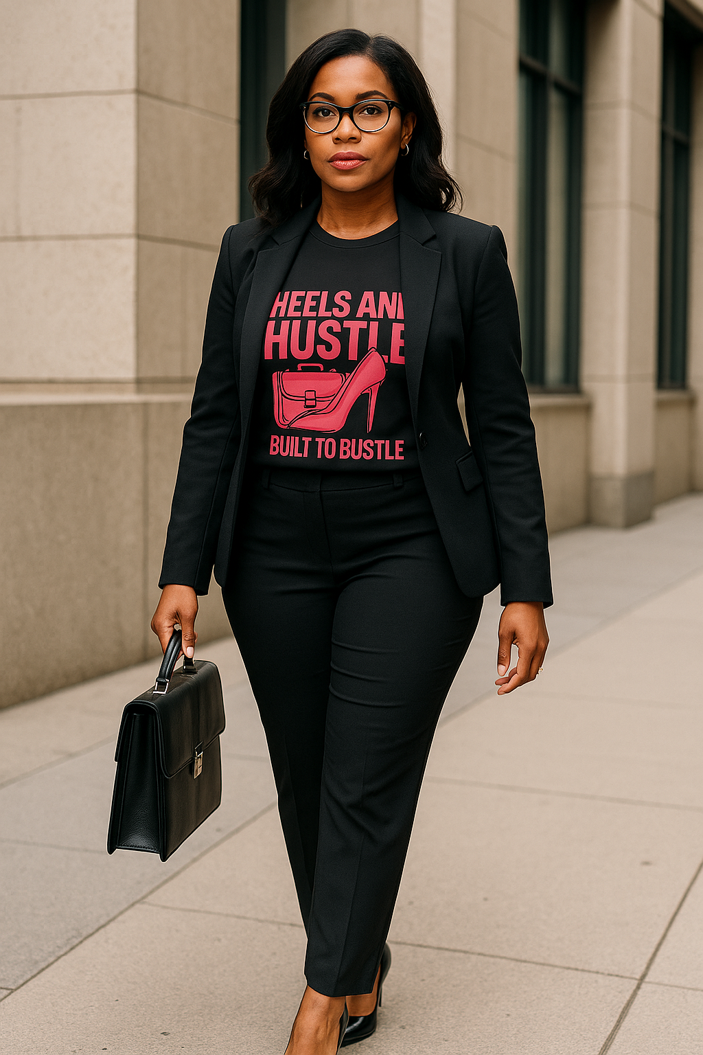 Hustle T-Shirt for Ambitious Women, Heels and Hustle Tee, Casual Wear, [...]