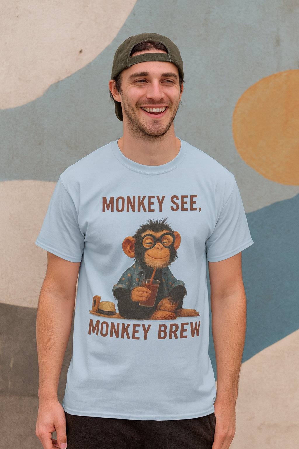 Monkey See, Monkey Brew Unisex T-shirt