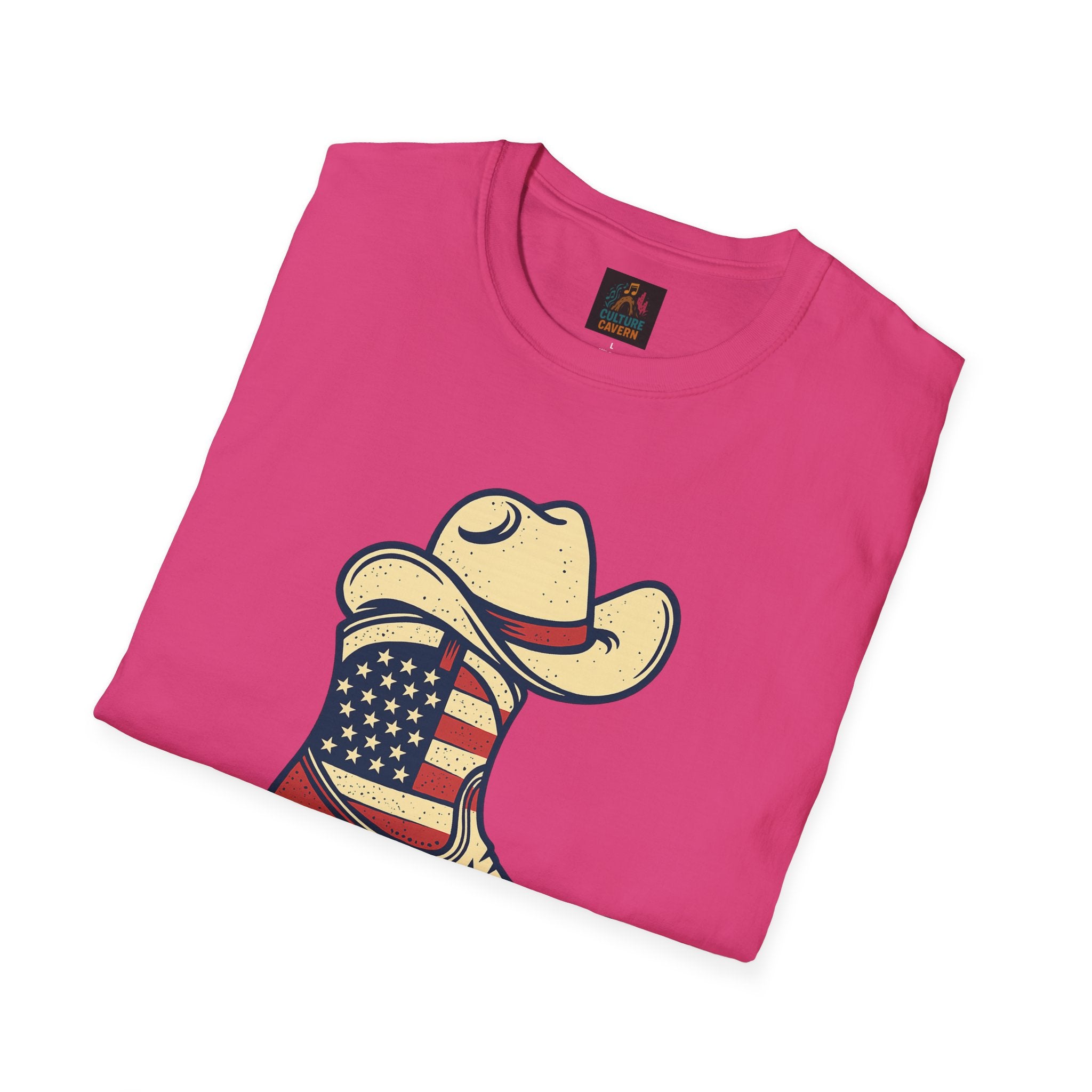 Heel Yeah! - Unisex Cowboy Western Patriotic T-shirt