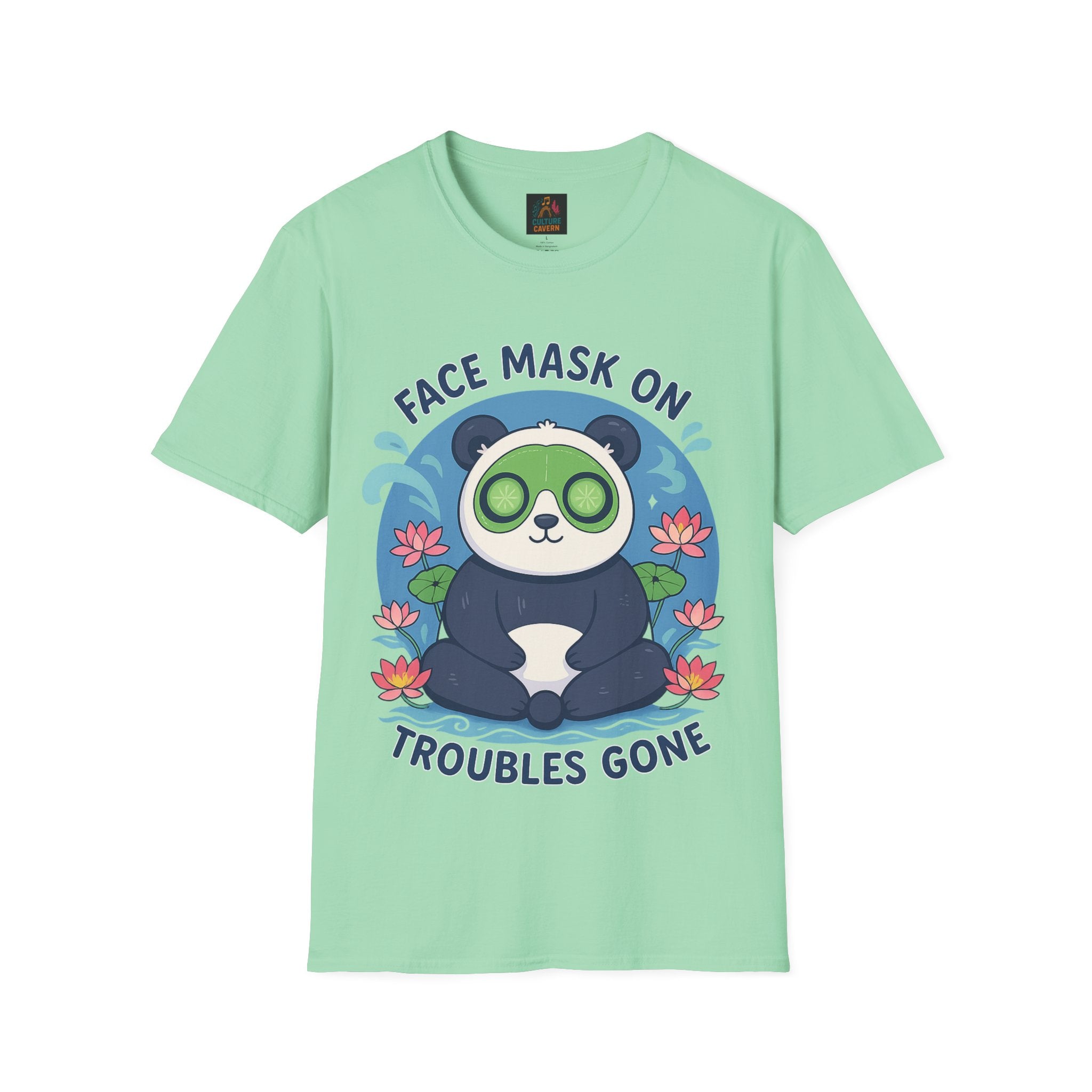 Cute Panda Face Mask T-Shirt