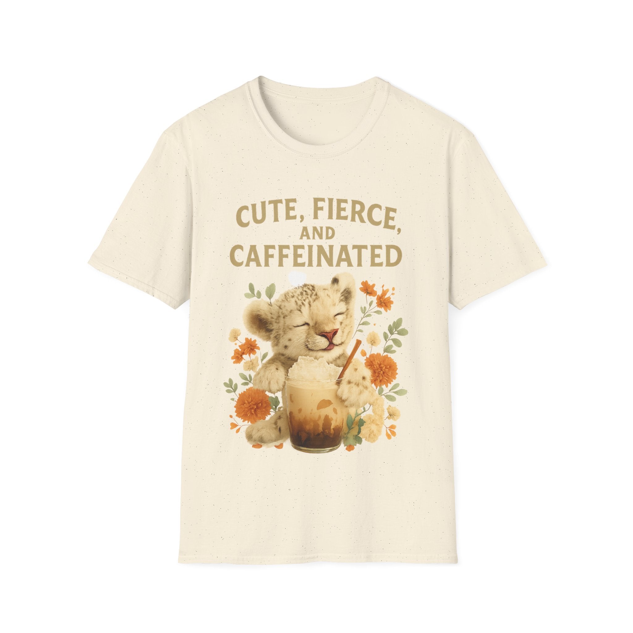 Cute Fierce Caffeinated, Lion Cub T-Shirt
