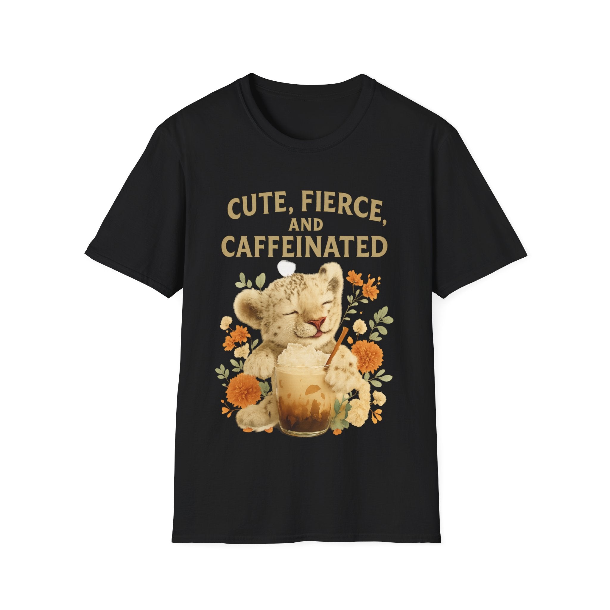 Cute Fierce Caffeinated, Lion Cub T-Shirt