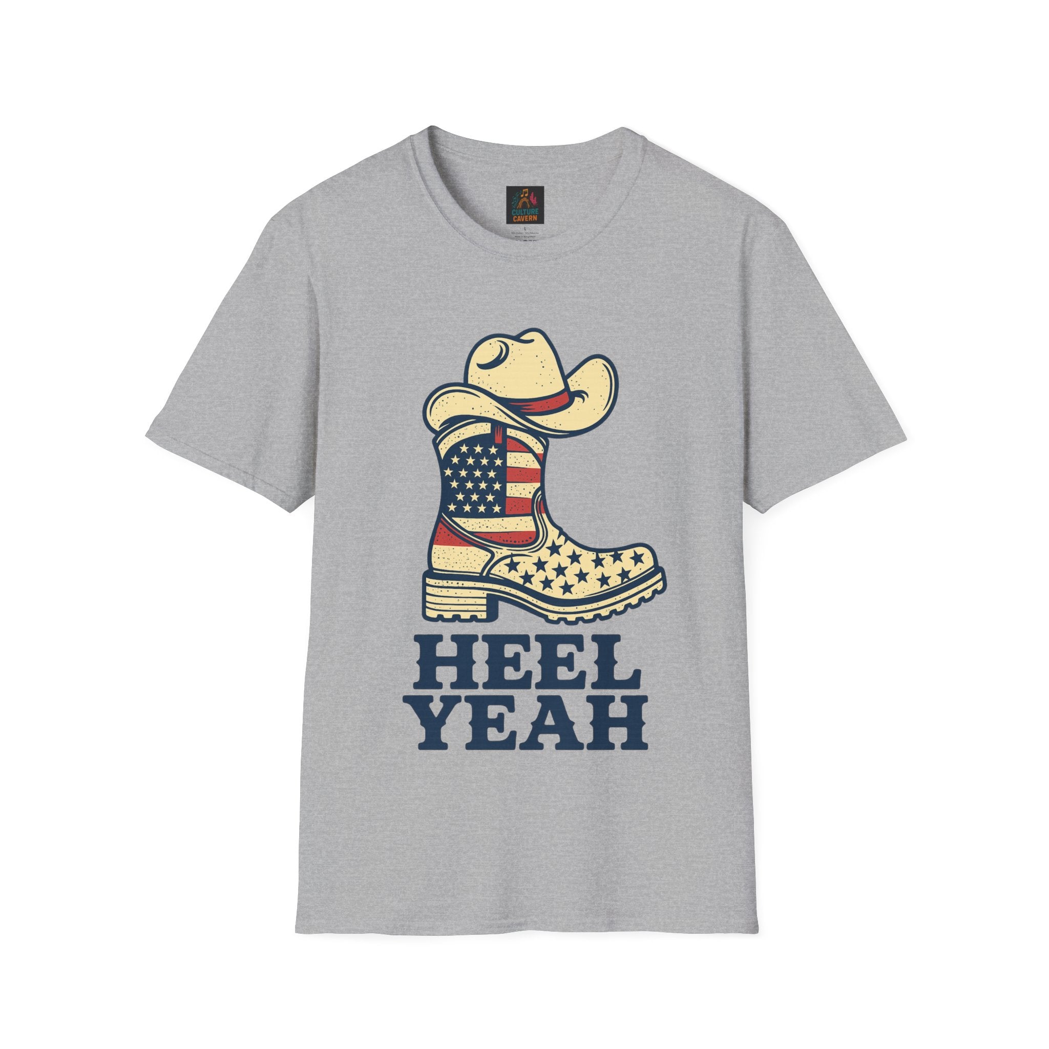 Heel Yeah! - Unisex Cowboy Western Patriotic T-shirt
