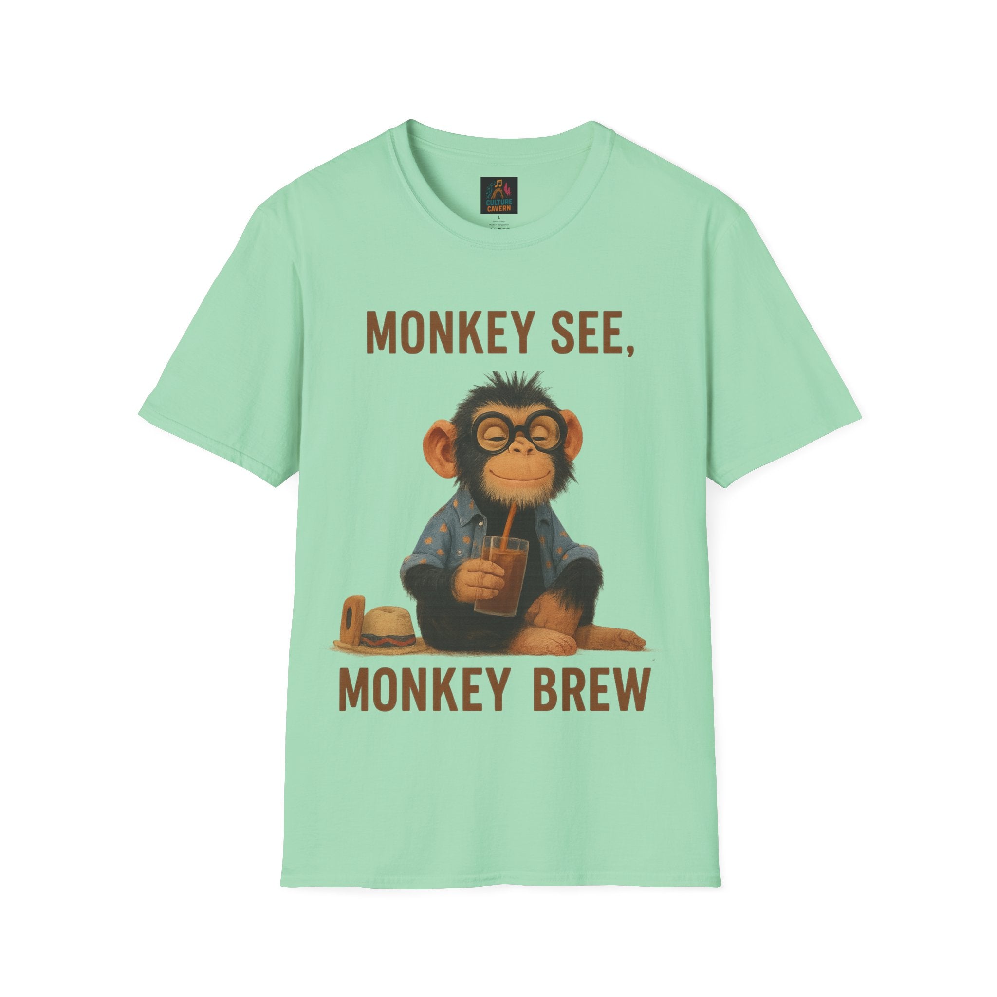 Monkey See, Monkey Brew Unisex T-shirt