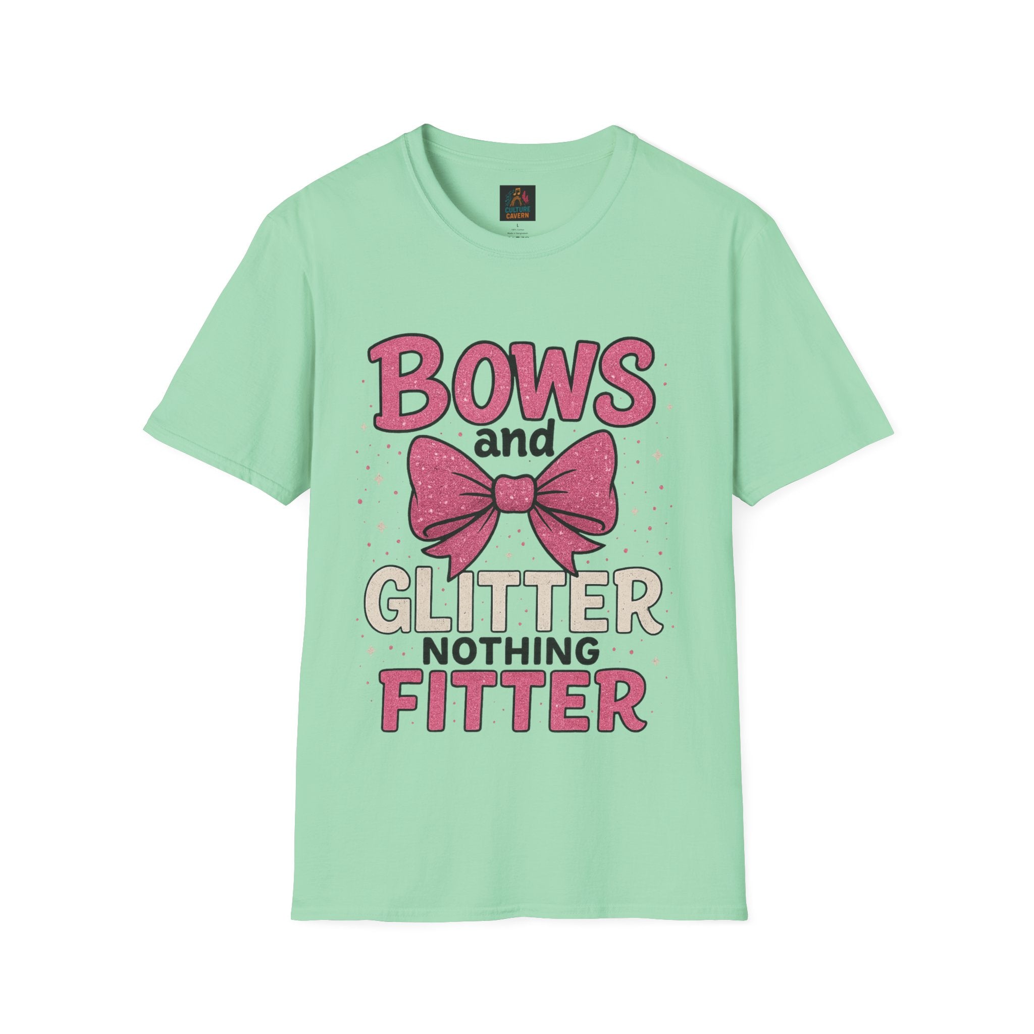 Bows and Glitter, Nothing Fitter T-Shirt