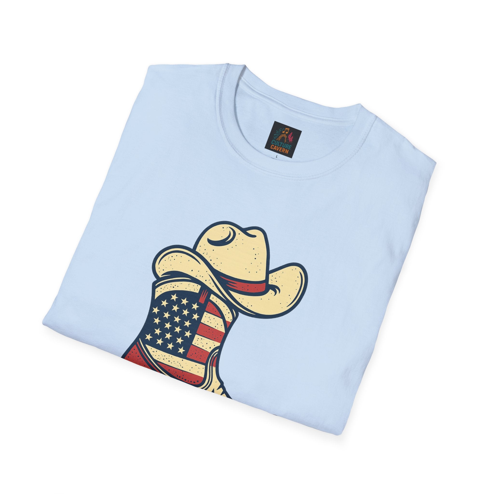 Heel Yeah! - Unisex Cowboy Western Patriotic T-shirt