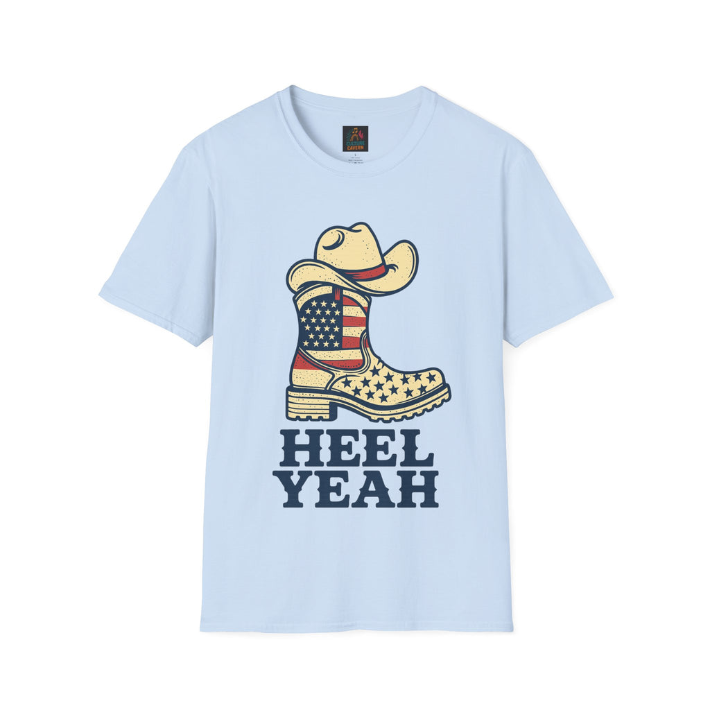 Heel Yeah! - Unisex Cowboy Western Patriotic T-shirt