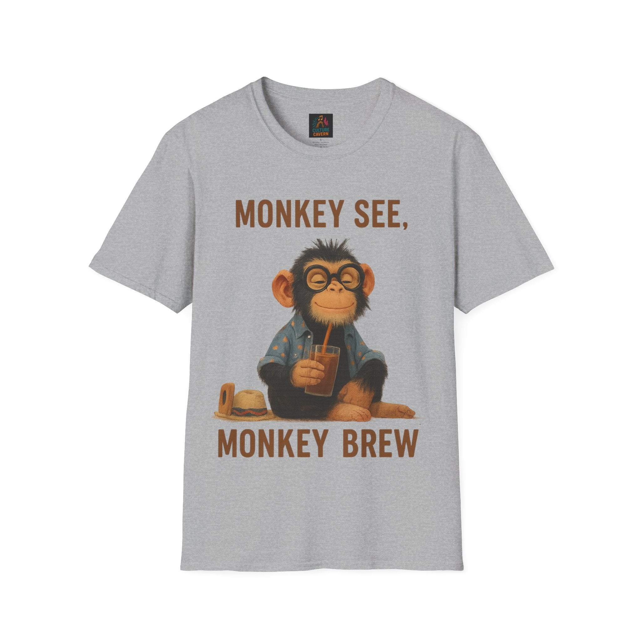 Monkey See, Monkey Brew Unisex T-shirt