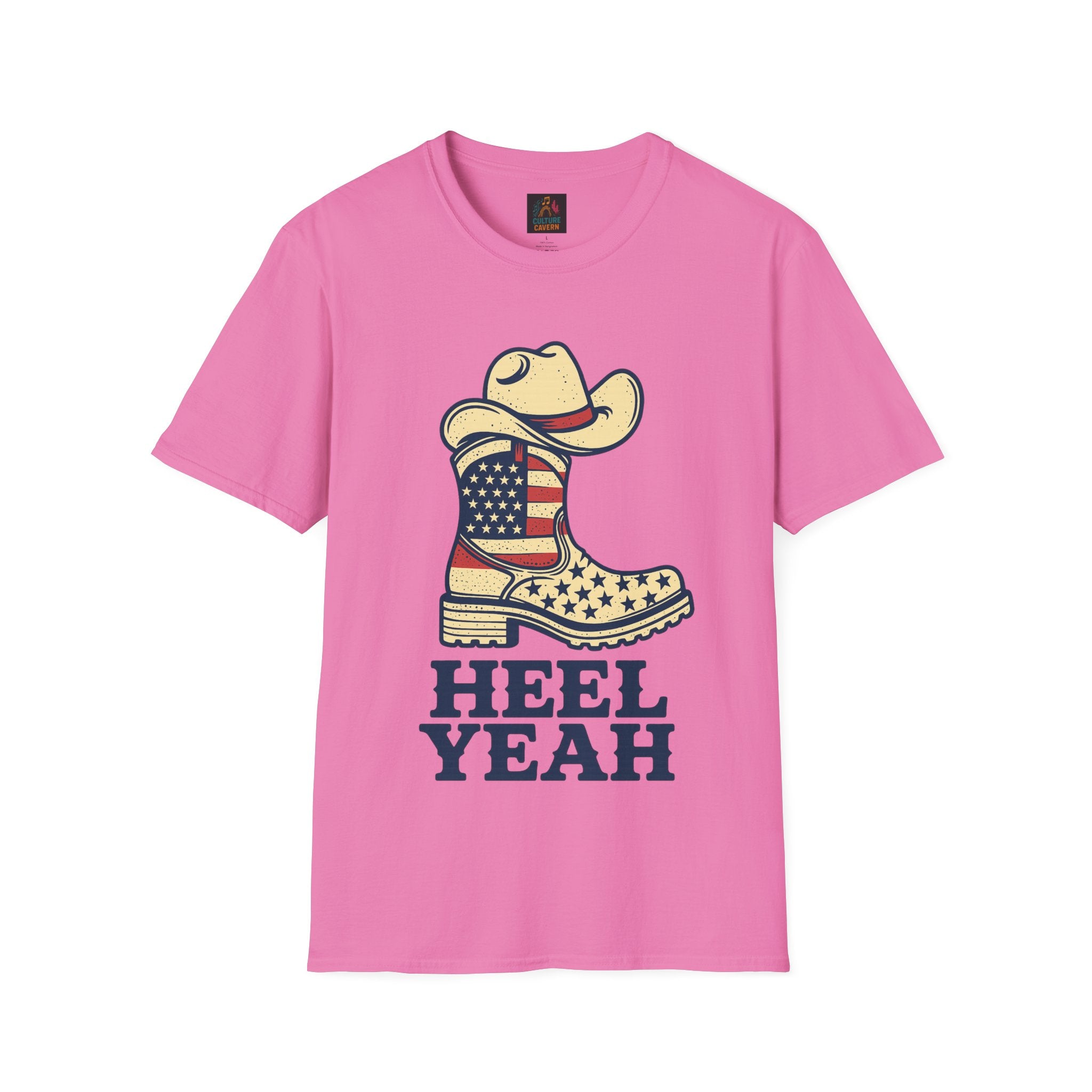 Heel Yeah! - Unisex Cowboy Western Patriotic T-shirt