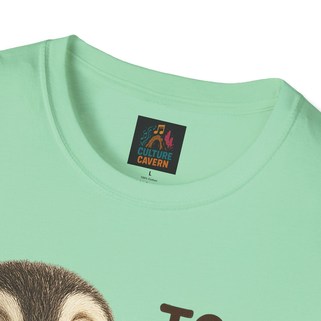 Too Cool for Hot Coffee, Penguin Unisex T-shirt